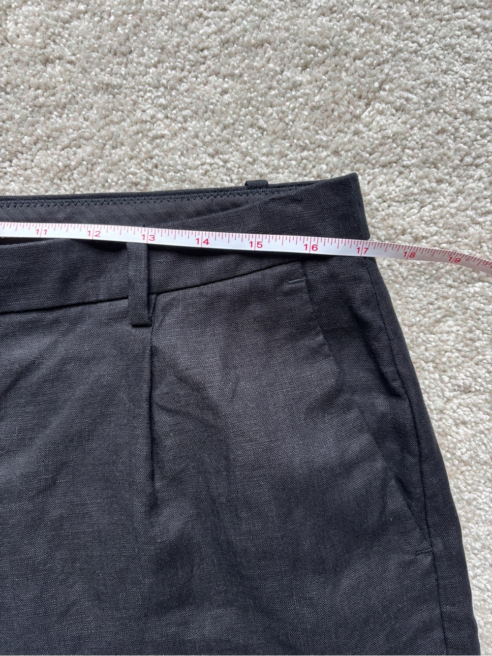 J.Crew Essential Wide Leg 100% Linen Pants Black Size 12 High Rise - Picture 4 of 8